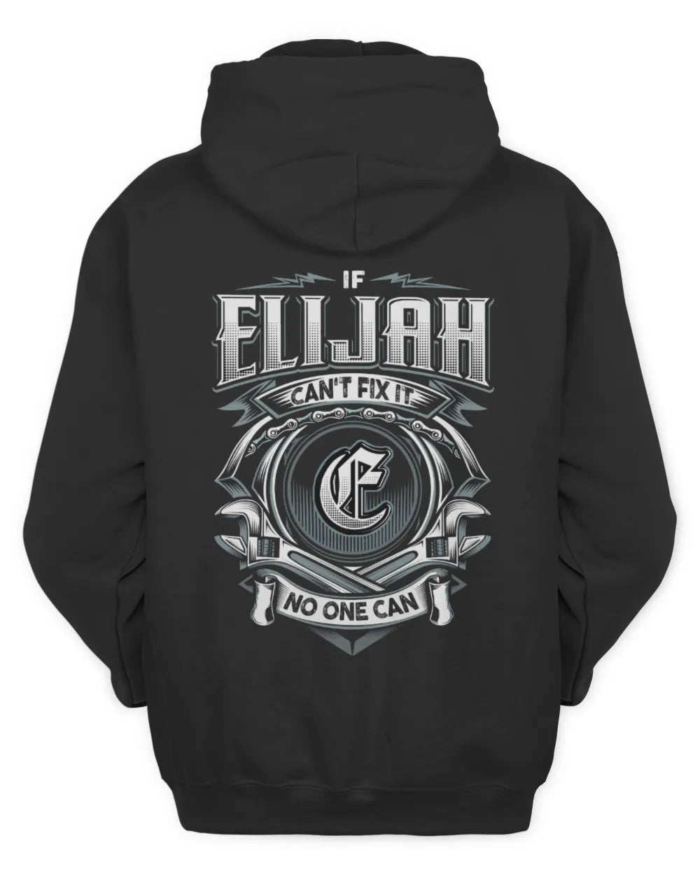 ELIJAH AP81-K4-626 - Personalized Ahmed Quote Apparel “If Ahmed Can't Fix It, No One Can” - Unisex Hoodie - Black