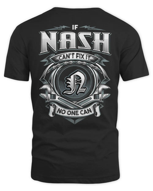 NASH AP81-K4-626 - Personalized Ahmed Quote Apparel “If Ahmed Can't Fix It, No One Can” - Unisex Standard T-Shirt - Black