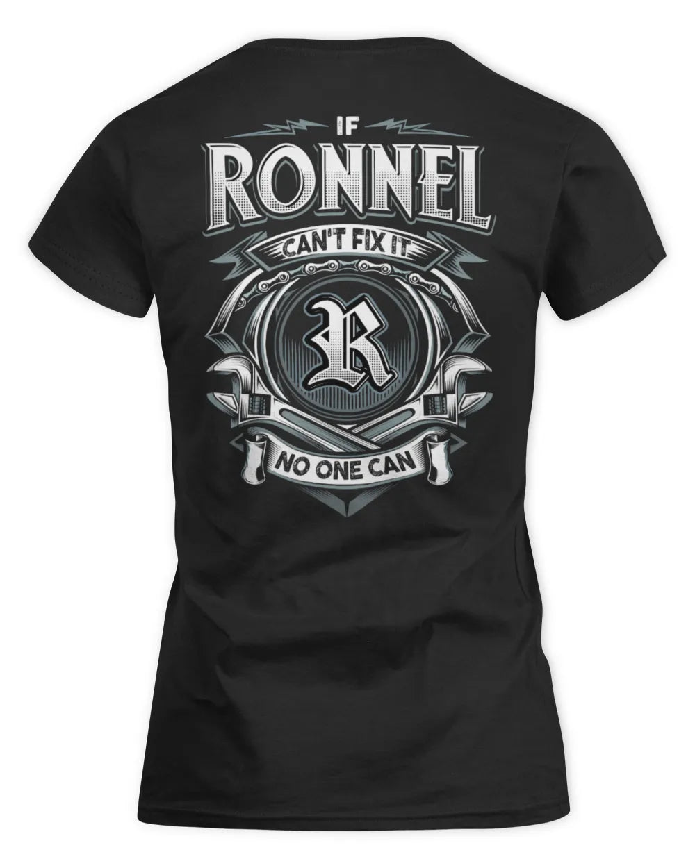 RONNEL AP81-K4-626 - Personalized Ahmed Quote Apparel “If Ahmed Can't Fix It, No One Can” - Women's Standard T-Shirt - Black