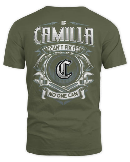 CAMILLA AP81-K4-626 - Personalized Ahmed Quote Apparel “If Ahmed Can't Fix It, No One Can” - Unisex Standard T-Shirt - Military Green