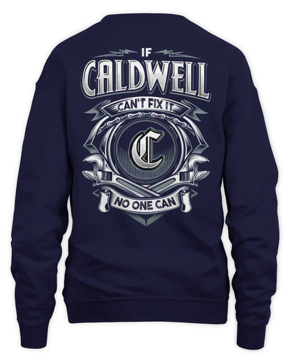 CALDWELL AP81-K4-626 - Personalized Ahmed Quote Apparel “If Ahmed Can't Fix It, No One Can” - Unisex Sweatshirt - Navy