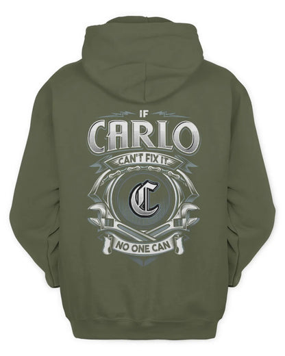 CARLO AP81-K4-626 - Personalized Ahmed Quote Apparel “If Ahmed Can't Fix It, No One Can” - Unisex Hoodie - Military Green