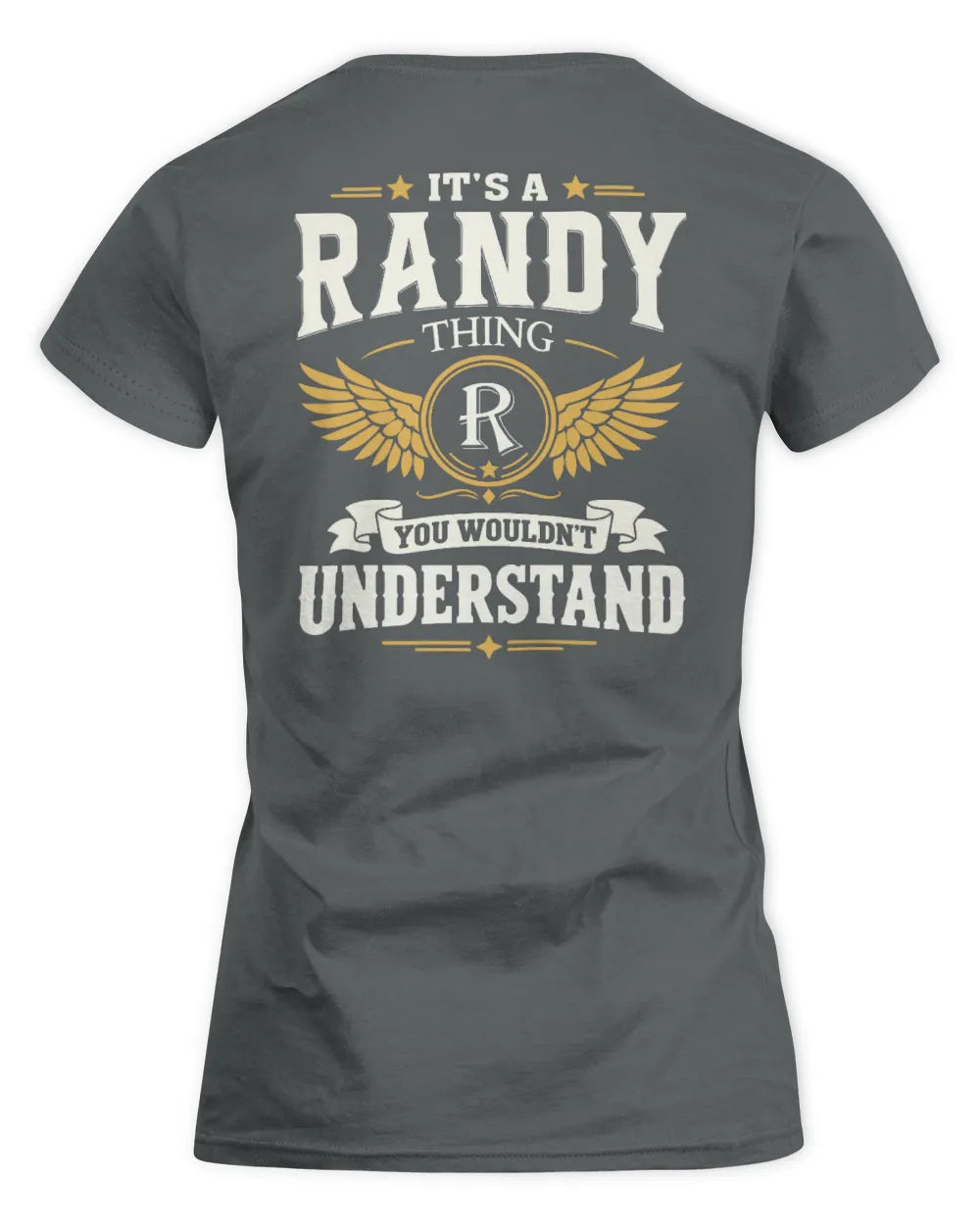 RANDY KT06-M008 It’s a [NAME] Thing – You Wouldn’t Understand | Personalized Vintage T-Shirt - Women's Standard T-Shirt - Charcoal
