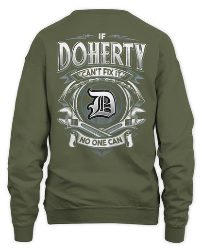DOHERTY AP81-K4-626 - Personalized Ahmed Quote Apparel “If Ahmed Can't Fix It, No One Can” - Unisex Sweatshirt - Military Green