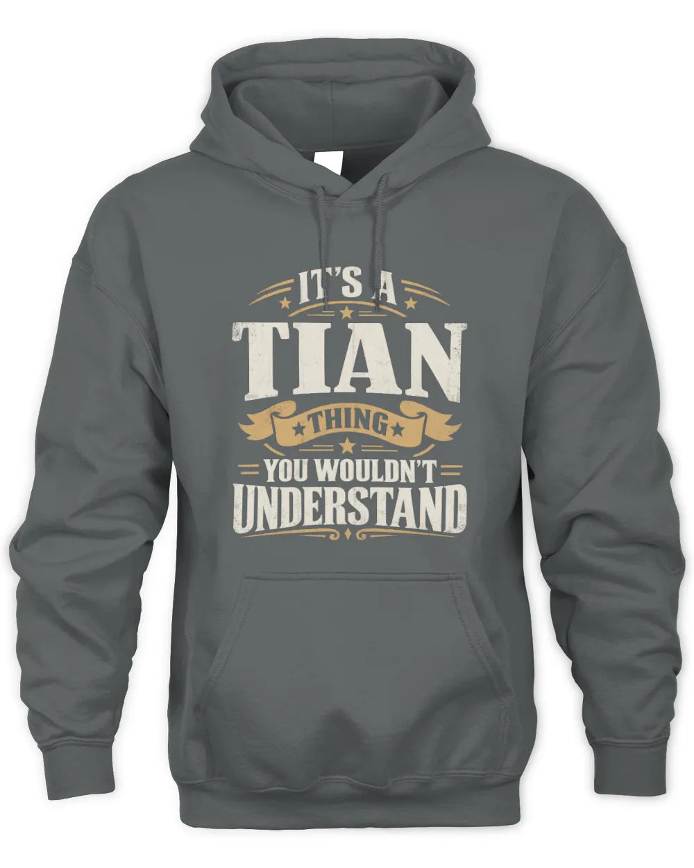 TIAN P08 TH51 - Personalized “It’s a/an [NAME] Thing – You Wouldn’t Understand” Shirt - Unisex Hoodie - Charcoal