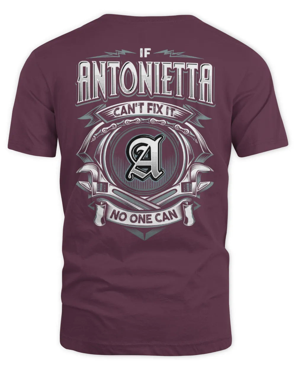 ANTONIETTA AP81-K4-626 - Personalized Ahmed Quote Apparel “If Ahmed Can't Fix It, No One Can” - Unisex Standard T-Shirt - Maroon