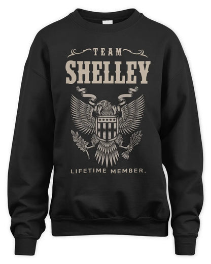 SHELLEY TP06-K82 – Personalized Classic Style Apparel “Team NAME Lifetime Member” - Unisex Sweatshirt - Black