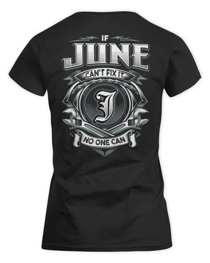 JUNE AP81-K4-626 - Personalized Ahmed Quote Apparel “If Ahmed Can't Fix It, No One Can” - Women's Standard T-Shirt - Black