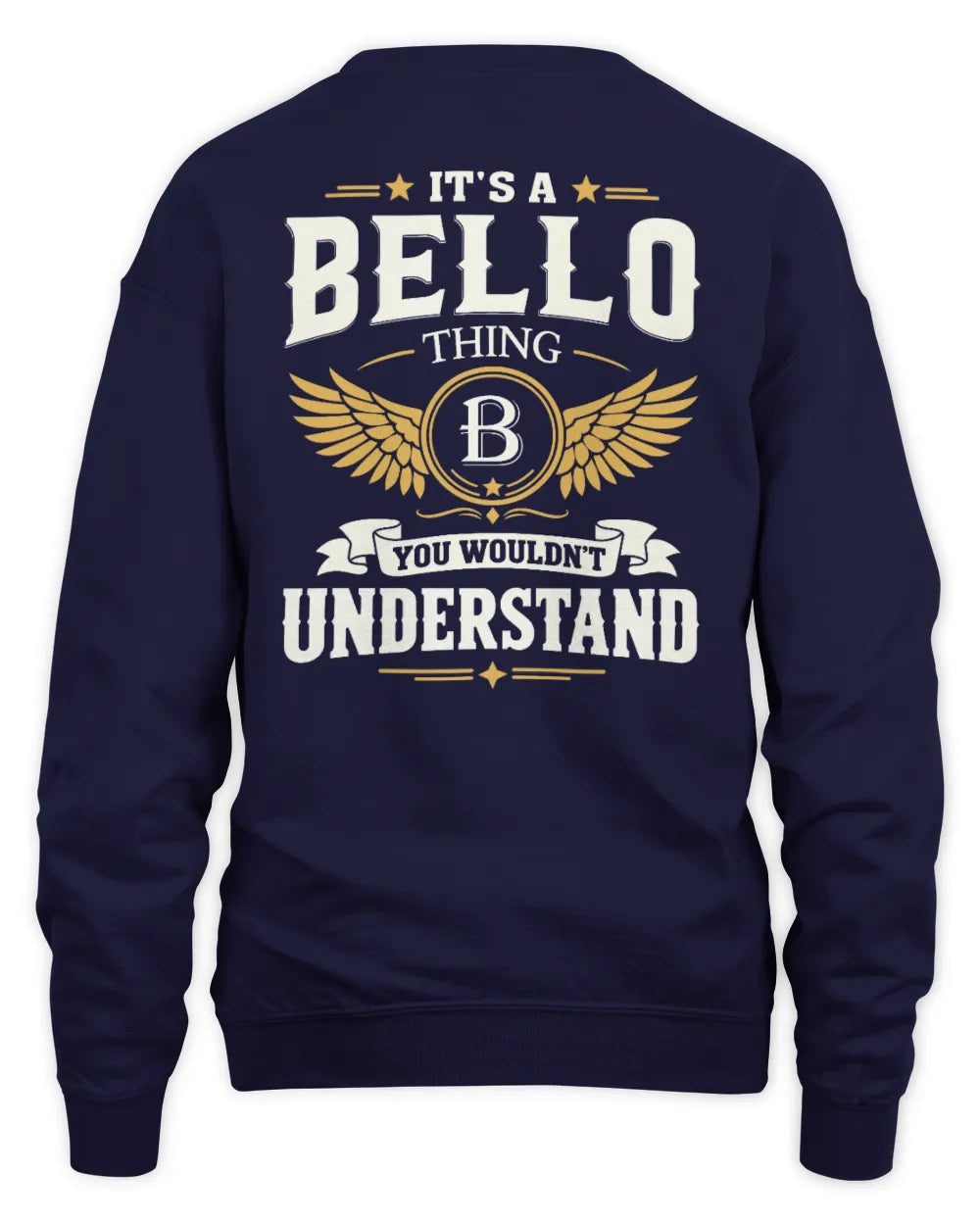 BELLO KT06-M008 It’s a [NAME] Thing – You Wouldn’t Understand | Personalized Vintage T-Shirt - Unisex Sweatshirt - Navy