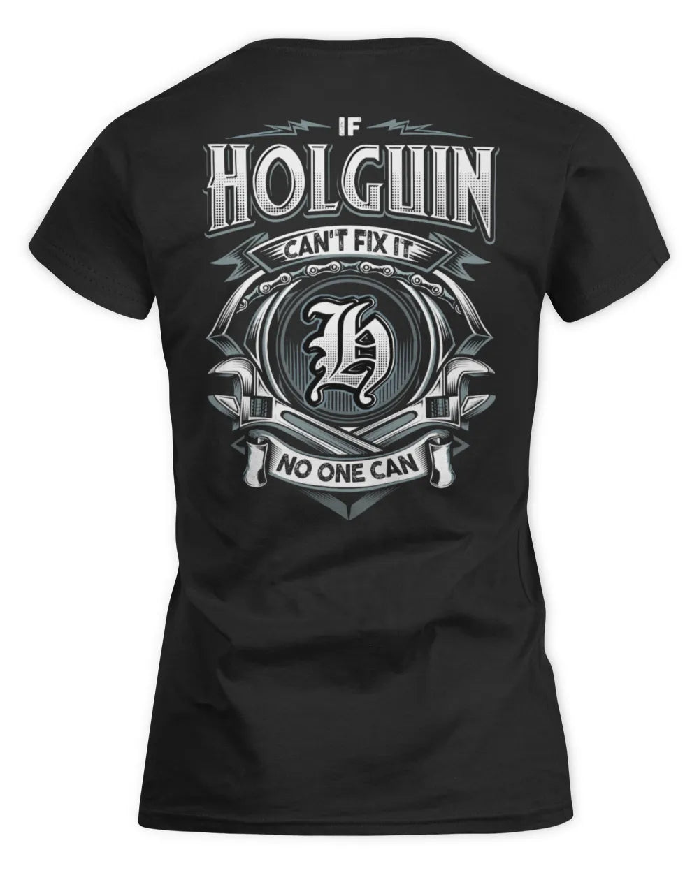 HOLGUIN AP81-K4-626 - Personalized Ahmed Quote Apparel “If Ahmed Can't Fix It, No One Can” - Women's Standard T-Shirt - Black