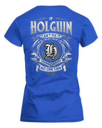 HOLGUIN AP81-K4-626 - Personalized Ahmed Quote Apparel “If Ahmed Can't Fix It, No One Can” - Women's Standard T-Shirt - Royal