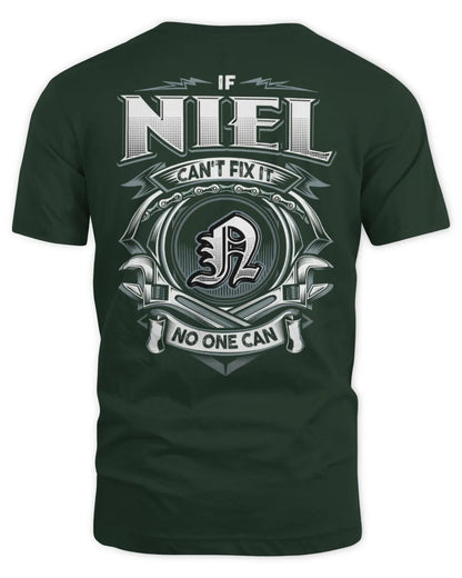 NIEL AP81-K4-626 - Personalized Ahmed Quote Apparel “If Ahmed Can't Fix It, No One Can” - Unisex Standard T-Shirt - Forest Green