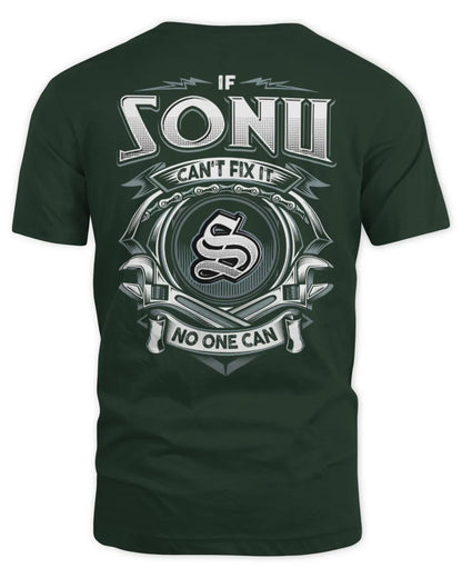 SONU AP81-K4-626 - Personalized Ahmed Quote Apparel “If Ahmed Can't Fix It, No One Can” - Unisex Standard T-Shirt - Forest Green