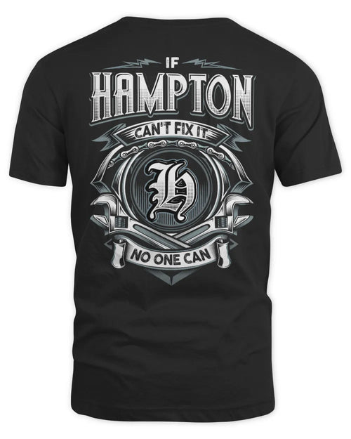 HAMPTON AP81-K4-626 - Personalized Ahmed Quote Apparel “If Ahmed Can't Fix It, No One Can” - Unisex Standard T-Shirt - Black