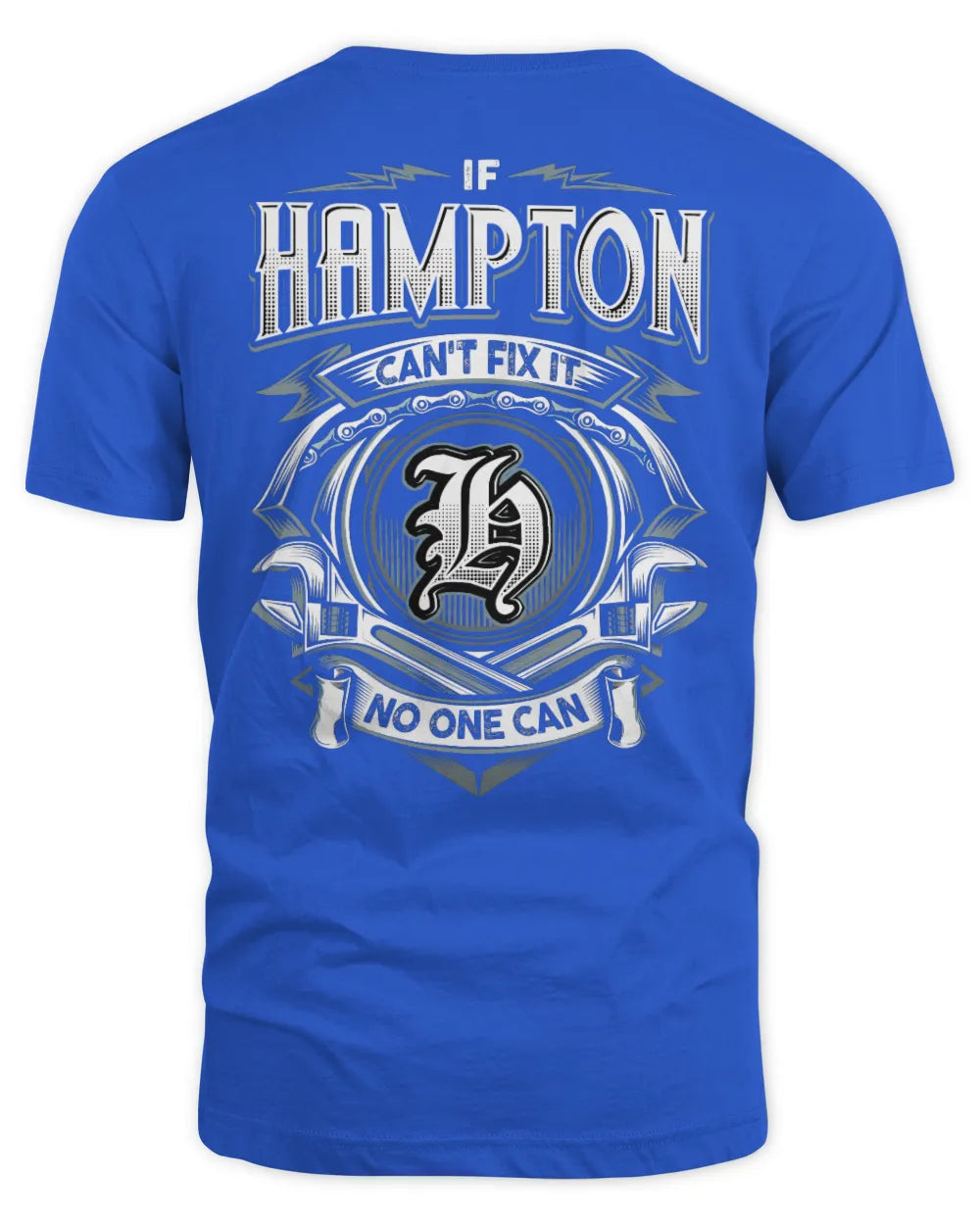 HAMPTON AP81-K4-626 - Personalized Ahmed Quote Apparel “If Ahmed Can't Fix It, No One Can” - Unisex Standard T-Shirt - Royal