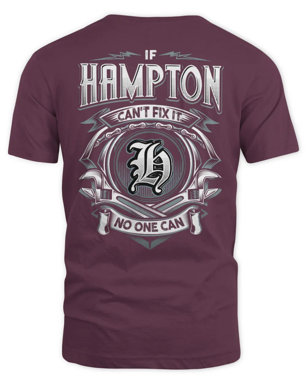 HAMPTON AP81-K4-626 - Personalized Ahmed Quote Apparel “If Ahmed Can't Fix It, No One Can” - Unisex Standard T-Shirt - Maroon