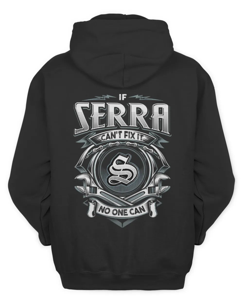 SERRA AP81-K4-626 - Personalized Ahmed Quote Apparel “If Ahmed Can't Fix It, No One Can” - Unisex Hoodie - Black