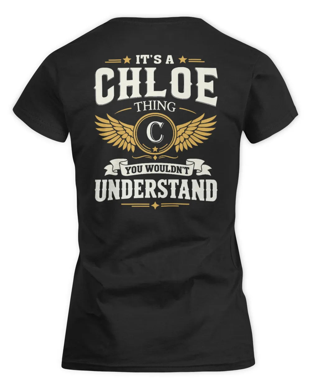 CHLOE KT06-M008 It’s a [NAME] Thing – You Wouldn’t Understand | Personalized Vintage T-Shirt - Women's Standard T-Shirt - Black