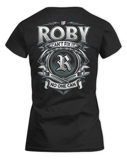 ROBY AP81-K4-626 - Personalized Ahmed Quote Apparel “If Ahmed Can't Fix It, No One Can” - Women's Standard T-Shirt - Black