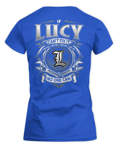 LUCY AP81-K4-626 - Personalized Ahmed Quote Apparel “If Ahmed Can't Fix It, No One Can” - Women's Standard T-Shirt - Royal