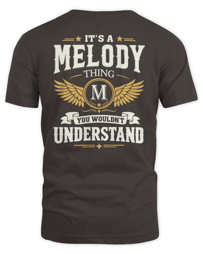 MELODY KT06-M008 It’s a [NAME] Thing – You Wouldn’t Understand | Personalized Vintage T-Shirt - Unisex Standard T-Shirt - Dark Chocolate