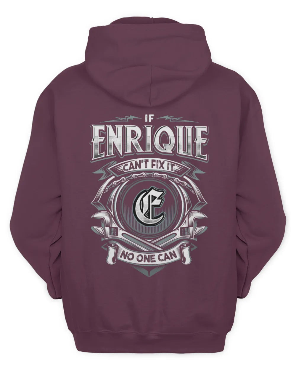 ENRIQUE AP81-K4-626 - Personalized Ahmed Quote Apparel “If Ahmed Can't Fix It, No One Can” - Unisex Hoodie - Maroon