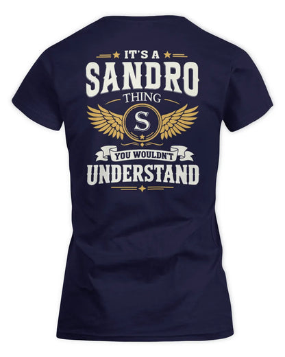 SANDRO KT06-M008 It’s a [NAME] Thing – You Wouldn’t Understand | Personalized Vintage T-Shirt - Women's Standard T-Shirt - Navy