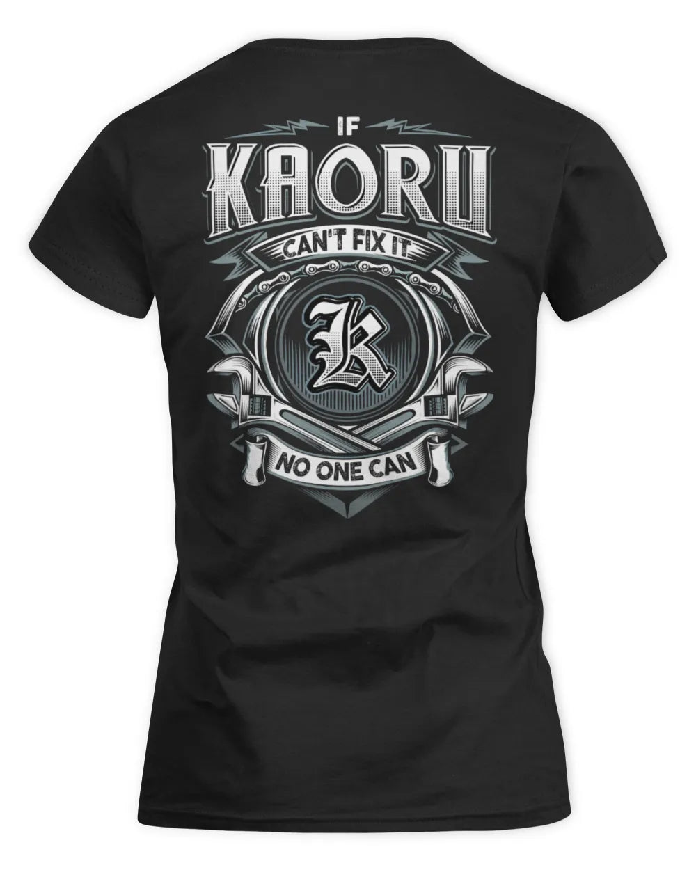 KAORU AP81-K4-626 - Personalized Ahmed Quote Apparel “If Ahmed Can't Fix It, No One Can” - Women's Standard T-Shirt - Black