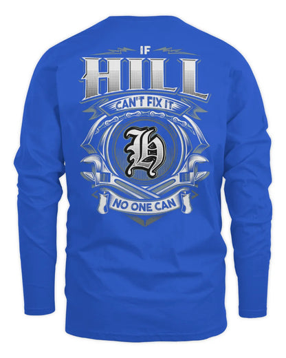 HILL AP81-K4-626 - Personalized Ahmed Quote Apparel “If Ahmed Can't Fix It, No One Can” - Men's Long Sleeved T-Shirt - Royal