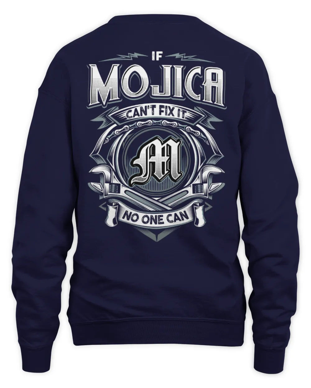 MOJICA AP81-K4-626 - Personalized Ahmed Quote Apparel “If Ahmed Can't Fix It, No One Can” - Unisex Sweatshirt - Navy