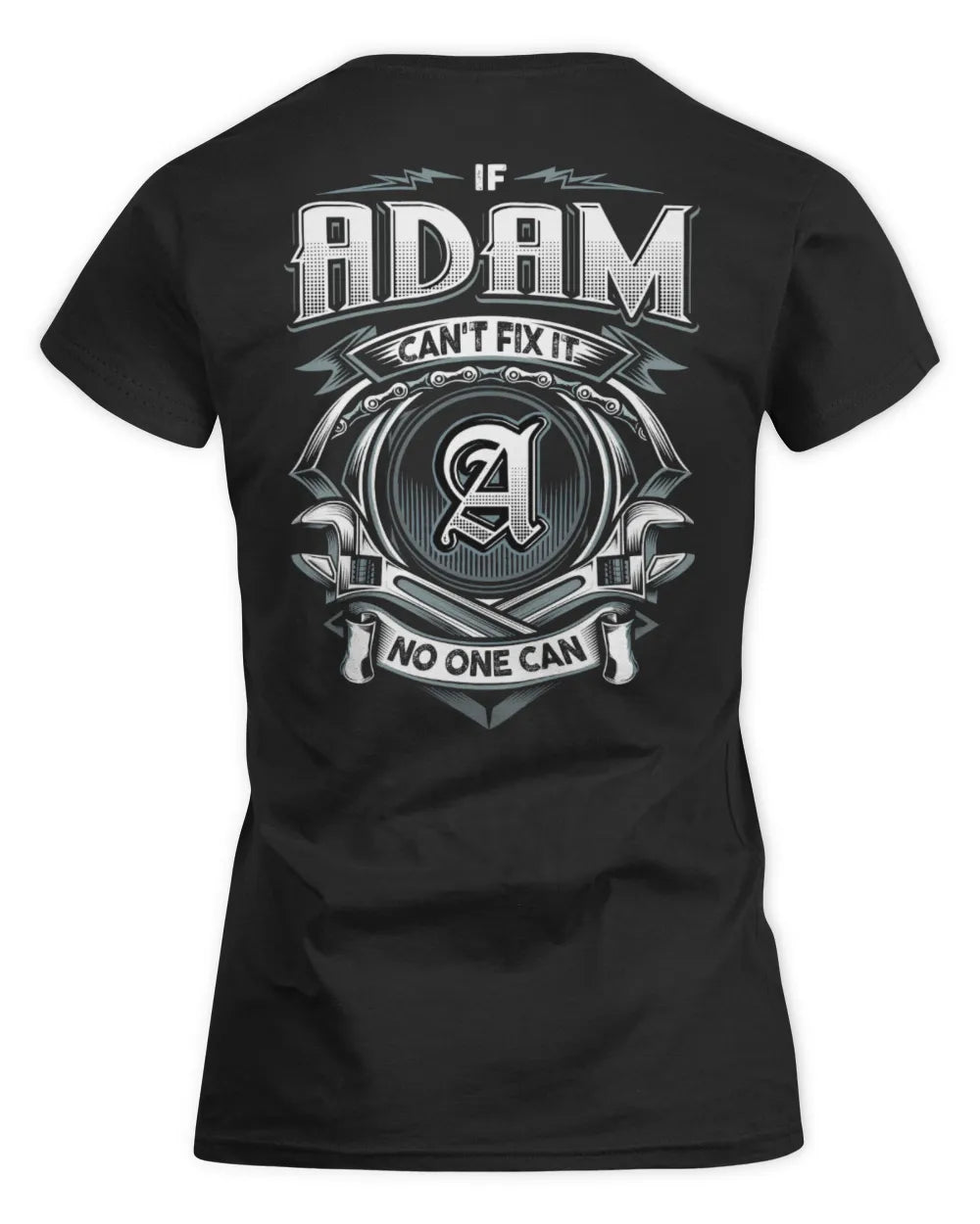 ADAM AP81-K4-626 - Personalized Ahmed Quote Apparel “If Ahmed Can't Fix It, No One Can” - Women's Standard T-Shirt - Black