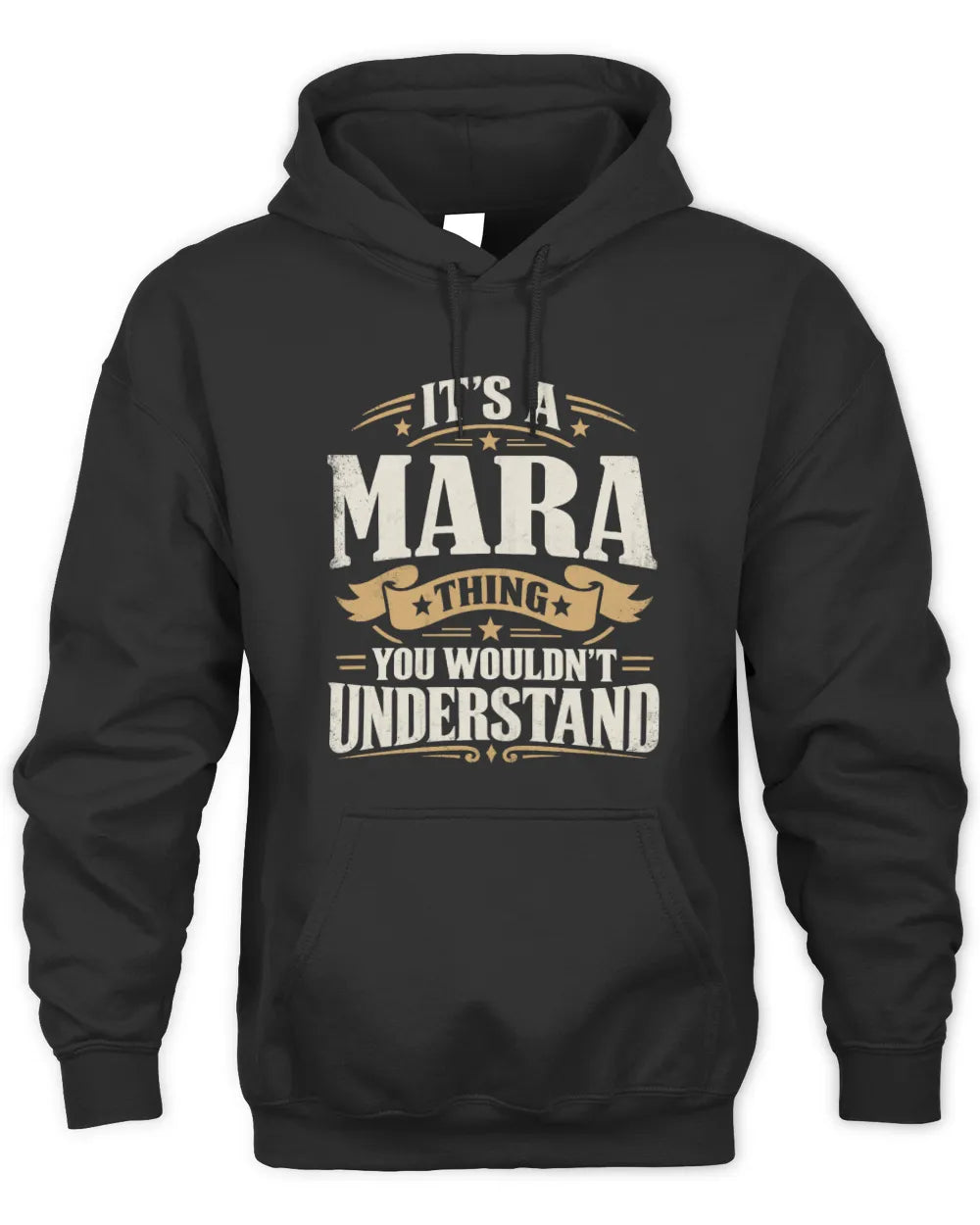 MARA P08 TH51 - Personalized “It’s a/an [NAME] Thing – You Wouldn’t Understand” Shirt - Unisex Hoodie - Black