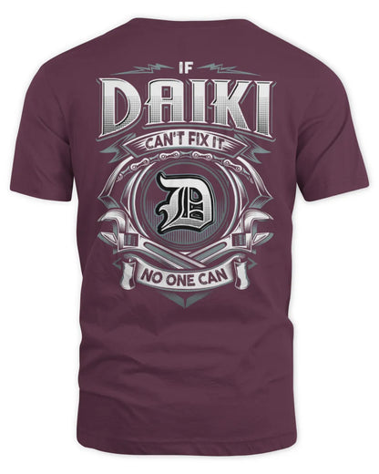 DAIKI AP81-K4-626 - Personalized Ahmed Quote Apparel “If Ahmed Can't Fix It, No One Can” - Unisex Standard T-Shirt - Maroon