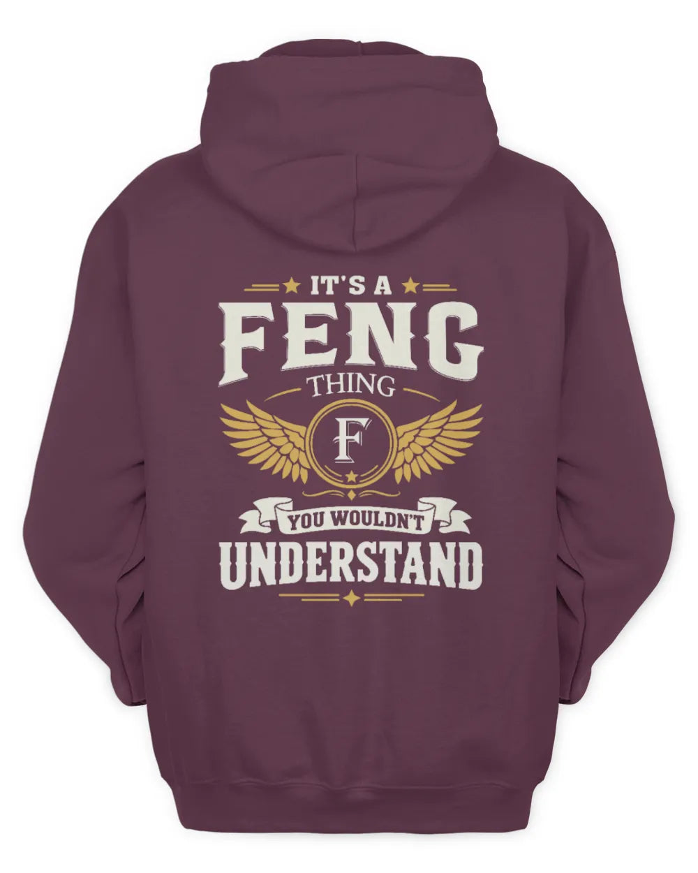FENG KT06-M008 It’s a [NAME] Thing – You Wouldn’t Understand | Personalized Vintage T-Shirt - Unisex Hoodie - Maroon
