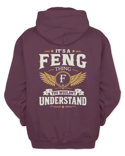 FENG KT06-M008 It’s a [NAME] Thing – You Wouldn’t Understand | Personalized Vintage T-Shirt - Unisex Hoodie - Maroon