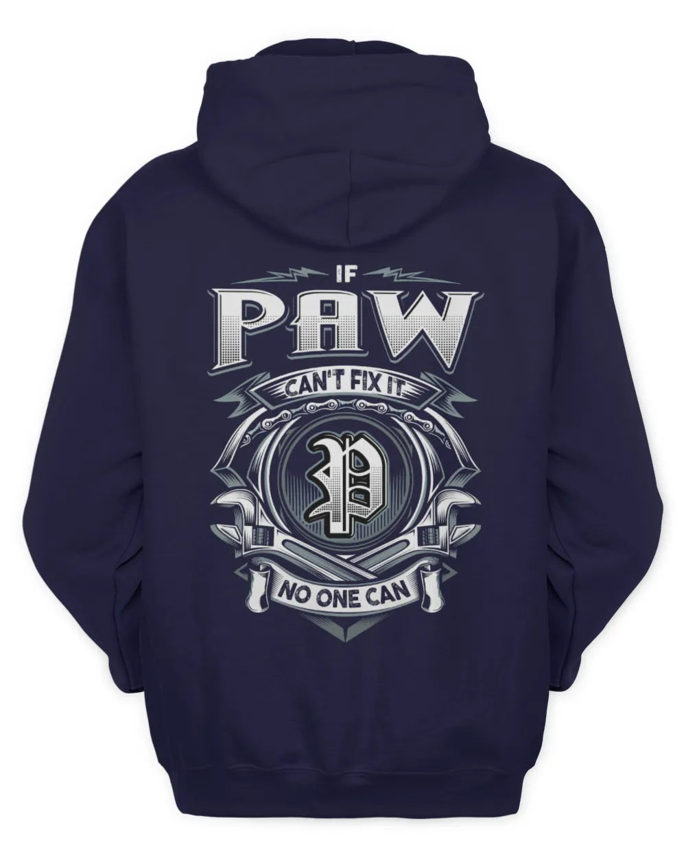 PAW AP81-K4-626 - Personalized Ahmed Quote Apparel “If Ahmed Can't Fix It, No One Can” - Unisex Hoodie - Navy