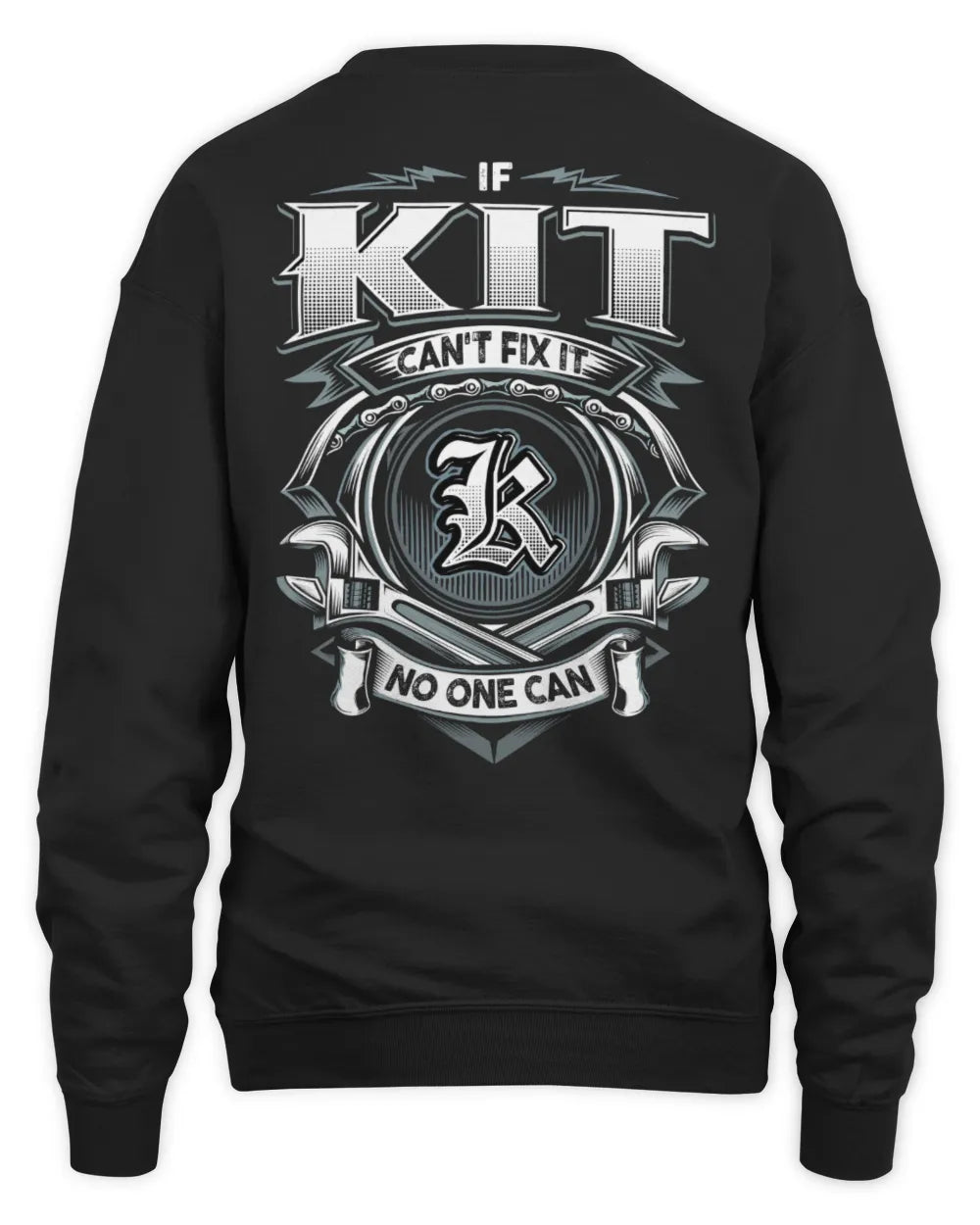 KIT AP81-K4-626 - Personalized Ahmed Quote Apparel “If Ahmed Can't Fix It, No One Can” - Unisex Sweatshirt - Black