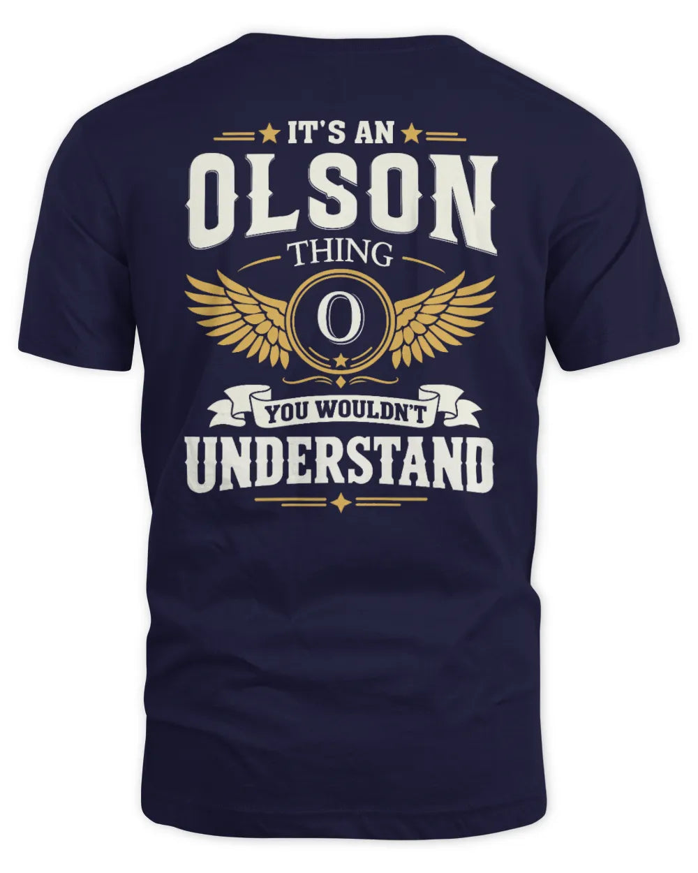OLSON KT06-M008 It’s a [NAME] Thing – You Wouldn’t Understand | Personalized Vintage T-Shirt - Unisex Standard T-Shirt - Navy