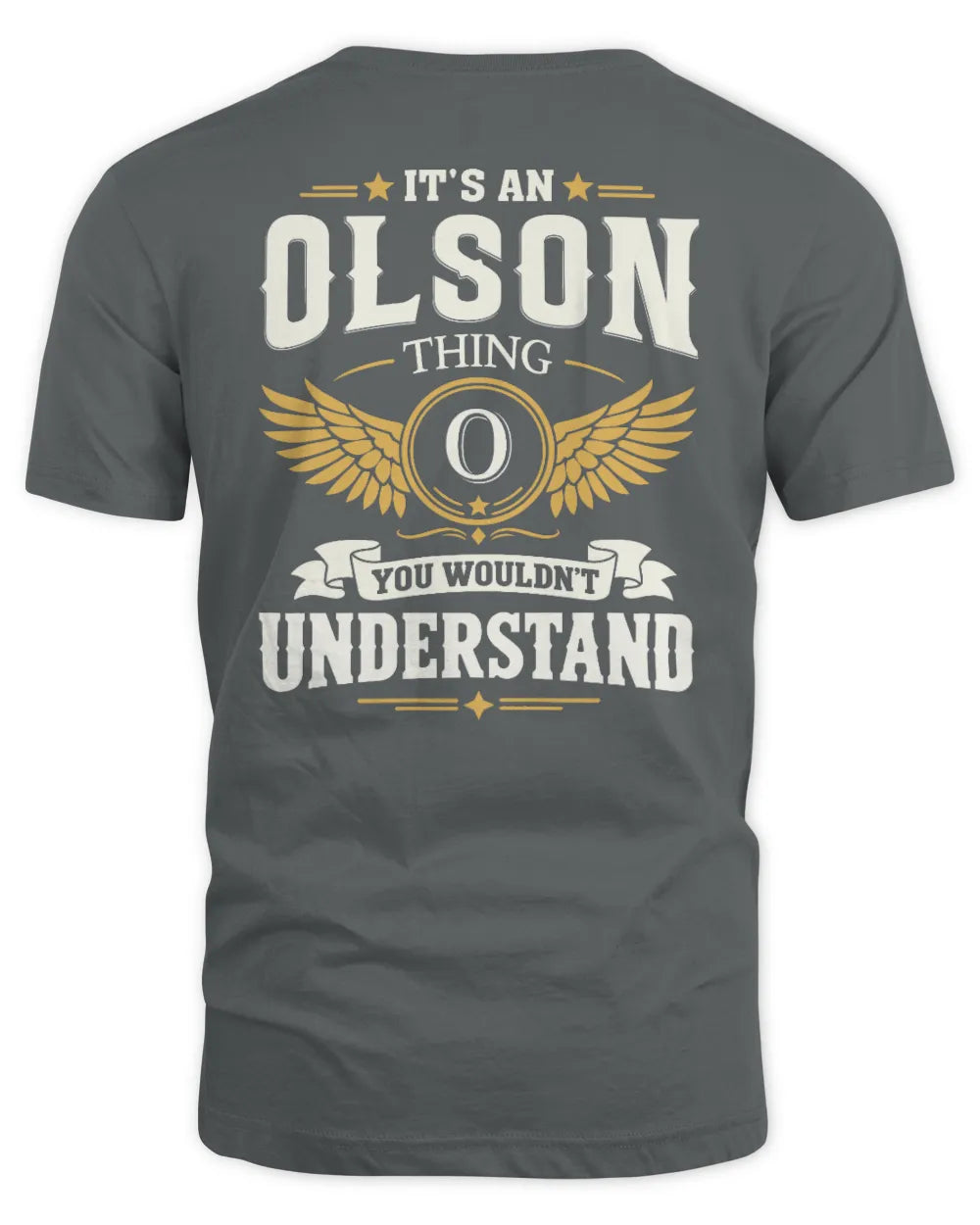 OLSON KT06-M008 It’s a [NAME] Thing – You Wouldn’t Understand | Personalized Vintage T-Shirt - Unisex Standard T-Shirt - Charcoal