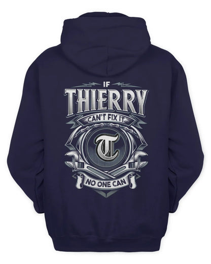 THIERRY AP81-K4-626 - Personalized Ahmed Quote Apparel “If Ahmed Can't Fix It, No One Can” - Unisex Hoodie - Navy