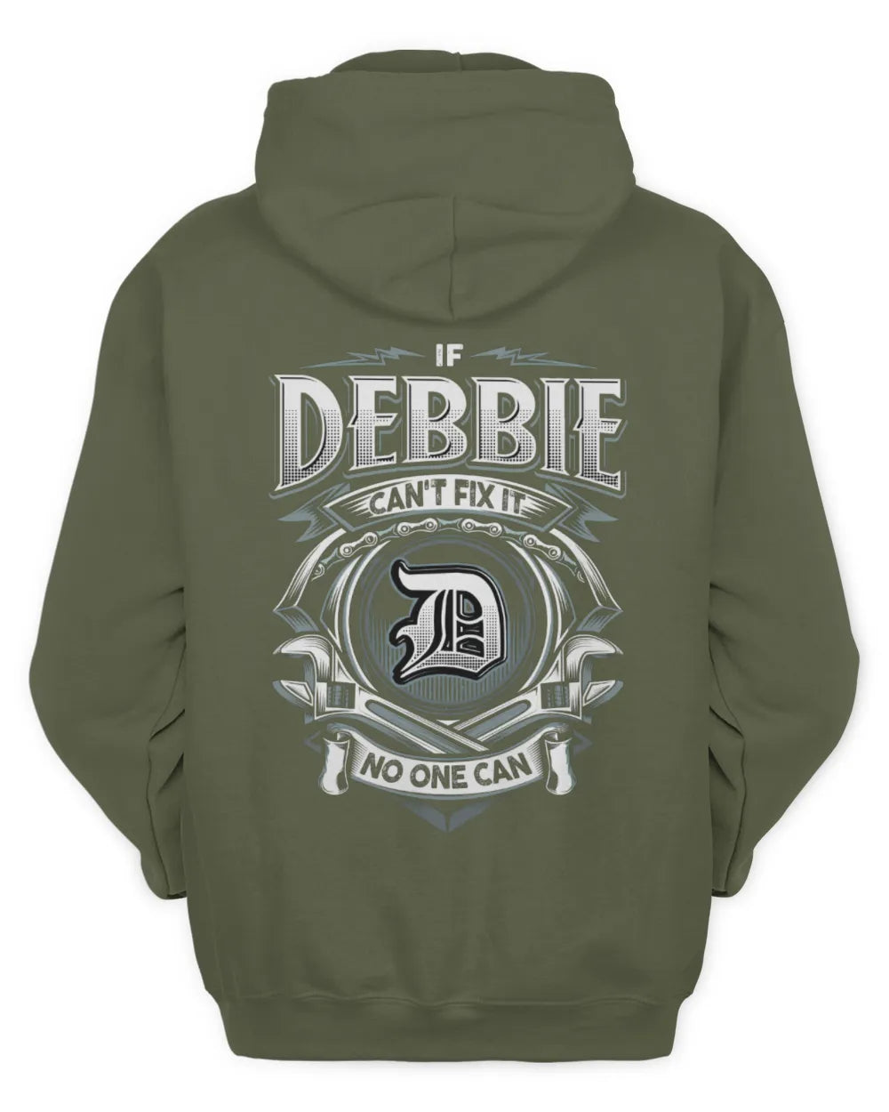 DEBBIE AP81-K4-626 - Personalized Ahmed Quote Apparel “If Ahmed Can't Fix It, No One Can” - Unisex Hoodie - Military Green