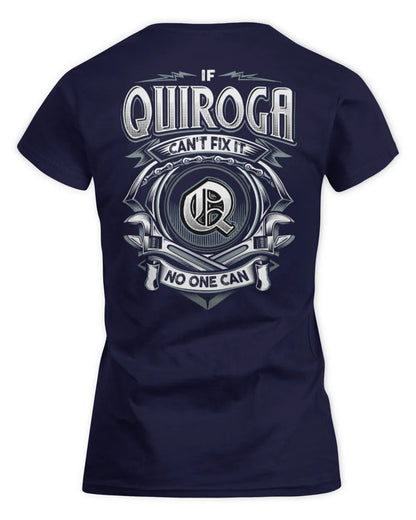QUIROGA AP81-K4-626 - Personalized Ahmed Quote Apparel “If Ahmed Can't Fix It, No One Can” - Women's Standard T-Shirt - Navy