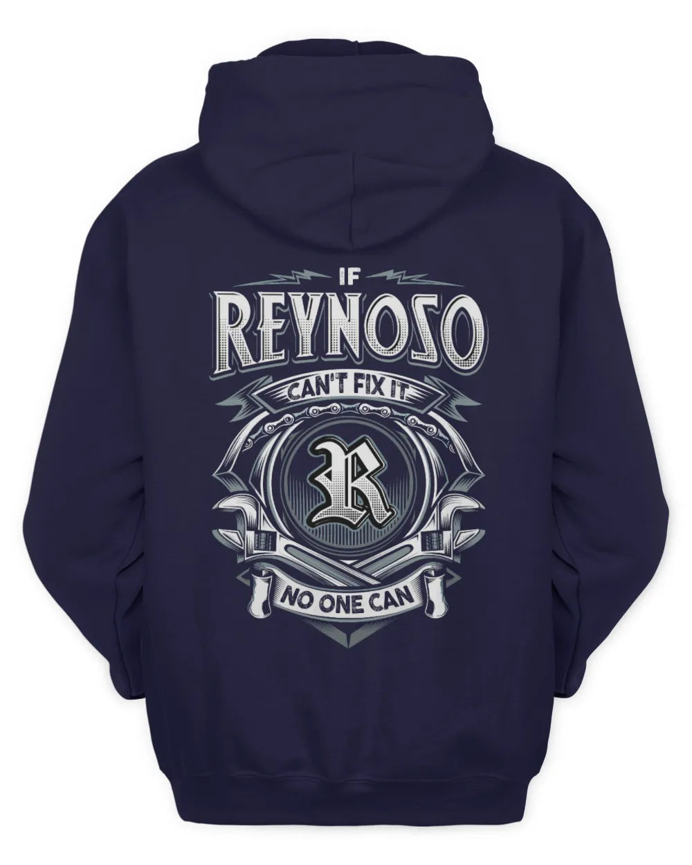REYNOSO AP81-K4-626 - Personalized Ahmed Quote Apparel “If Ahmed Can't Fix It, No One Can” - Unisex Hoodie - Navy
