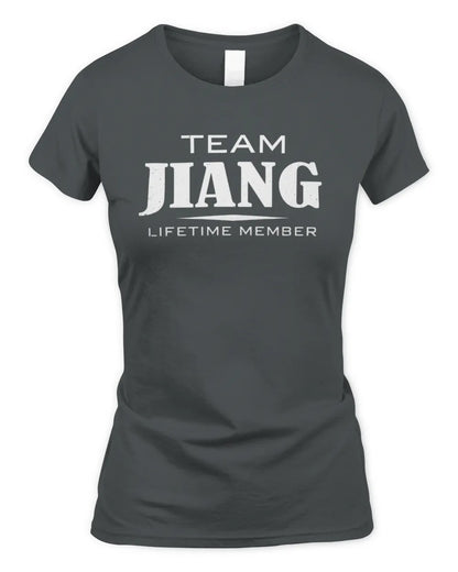 JIANG BL62-K4-128 - Personalized “Team NAME Lifetime Member” - Women's Standard T-Shirt - Charcoal