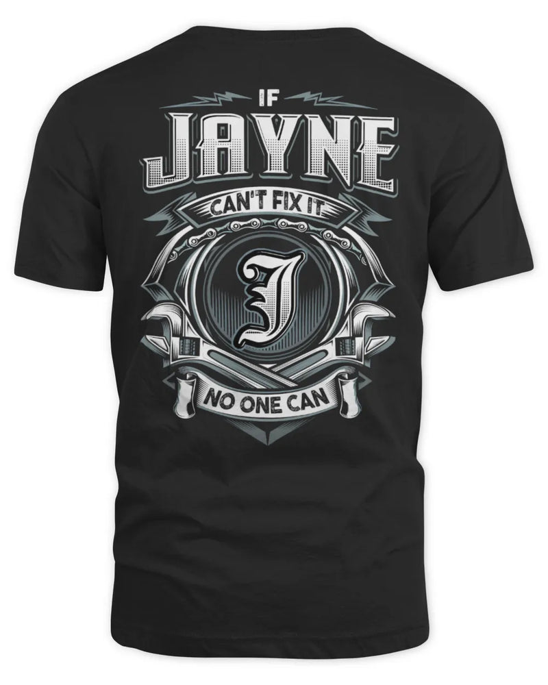 JAYNE AP81-K4-626 - Personalized Ahmed Quote Apparel “If Ahmed Can't Fix It, No One Can” - Unisex Standard T-Shirt - Black