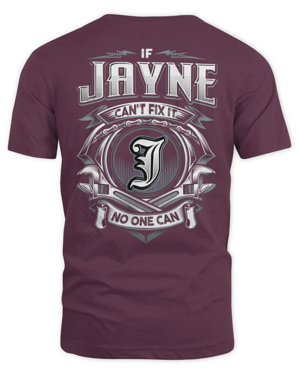 JAYNE AP81-K4-626 - Personalized Ahmed Quote Apparel “If Ahmed Can't Fix It, No One Can” - Unisex Standard T-Shirt - Maroon