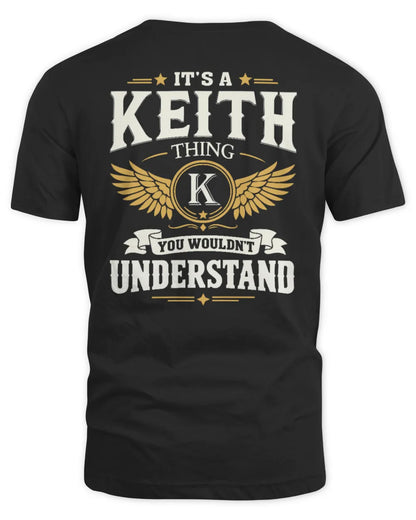KEITH KT06-M008 It’s a [NAME] Thing – You Wouldn’t Understand | Personalized Vintage T-Shirt - Unisex Standard T-Shirt - Black