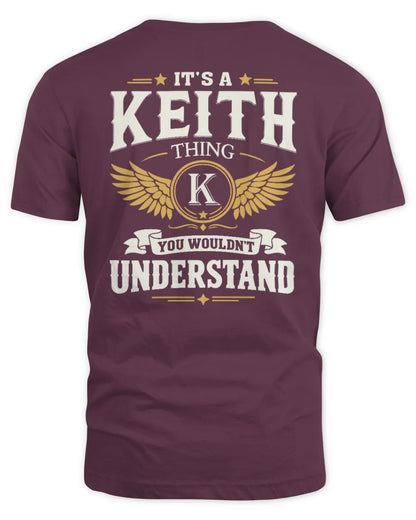 KEITH KT06-M008 It’s a [NAME] Thing – You Wouldn’t Understand | Personalized Vintage T-Shirt - Unisex Standard T-Shirt - Maroon