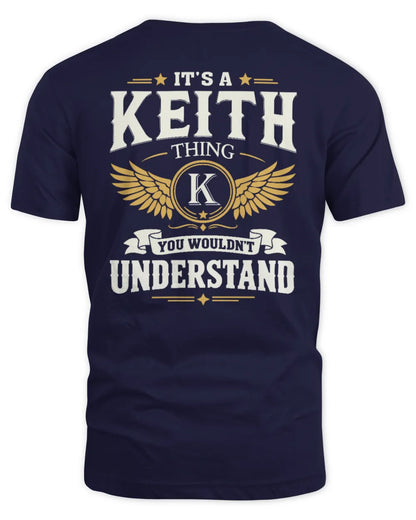 KEITH KT06-M008 It’s a [NAME] Thing – You Wouldn’t Understand | Personalized Vintage T-Shirt - Unisex Standard T-Shirt - Navy