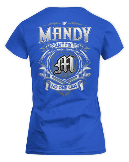 MANDY AP81-K4-626 - Personalized Ahmed Quote Apparel “If Ahmed Can't Fix It, No One Can” - Women's Standard T-Shirt - Royal